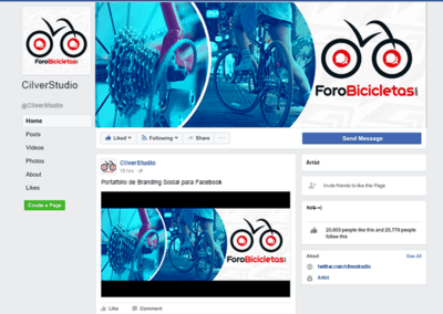 Branding Social Fanpage de bicicletas